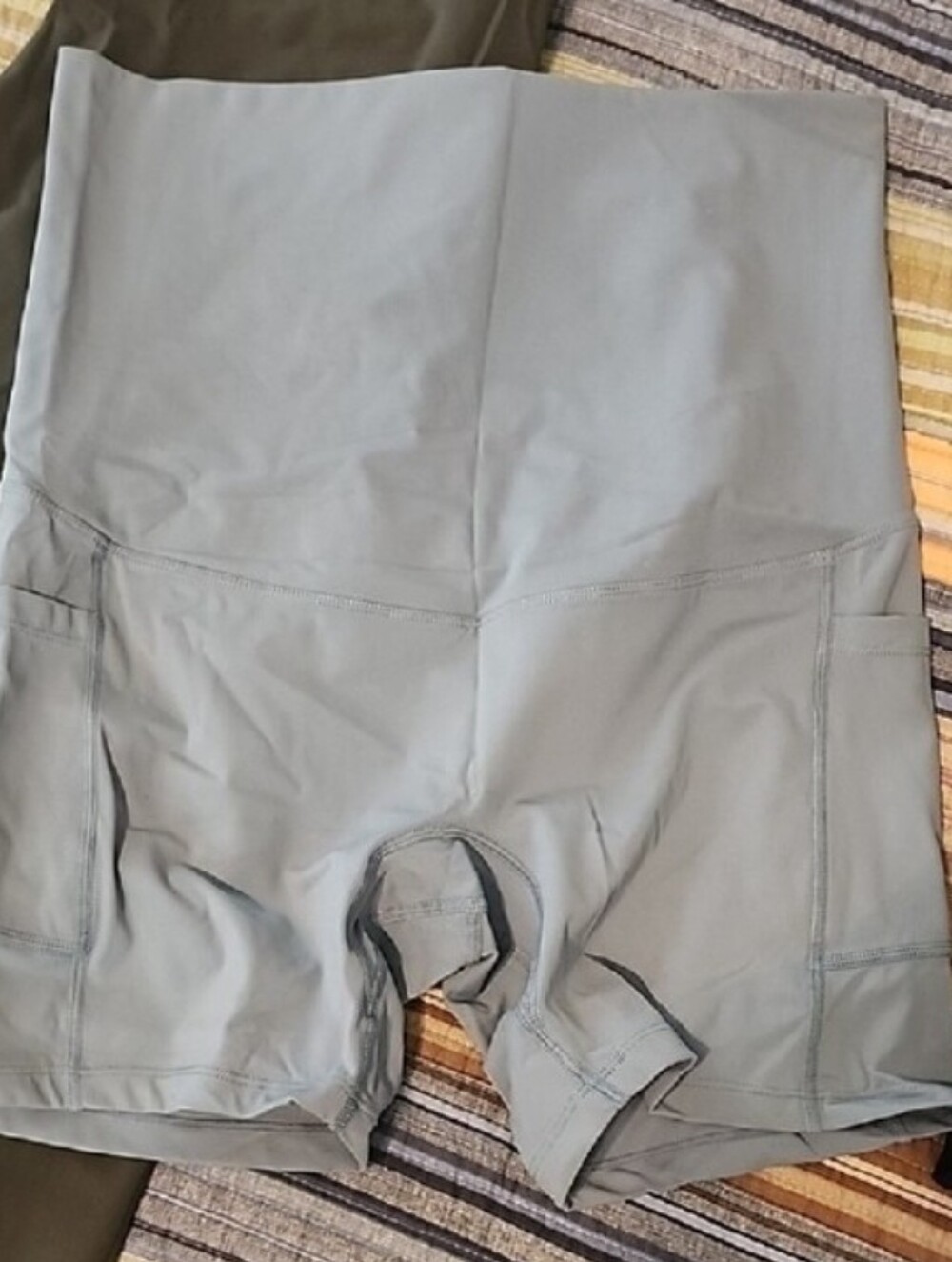 Poshdivah Maternity Shorts Medium Gray